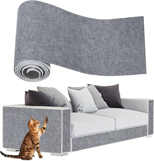 ENONCI Anit Cat Scratch Couch Furniture Protector,78.7x15.8 Cat Wall Corner Scratcher Pads Mat,DIY Climbing Scratching Carpet Post Board Replacement