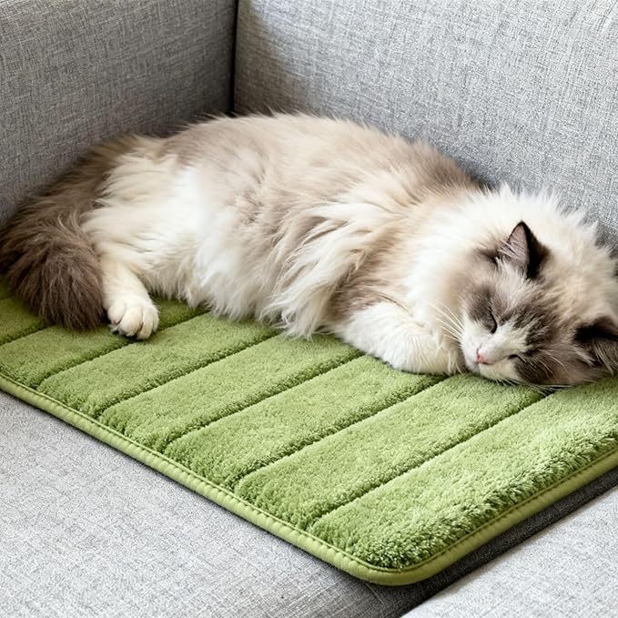 Washable Pet Bed Mat (23.6 x 15.8 Inch) – 3-Pack for Indoor/Outdoor Use, Soft Sleeping Mat for Cats, Small Pets, Kitty, Puppy, Rabbit – Cozy Bedding Pads for Pets Up to 20lbs