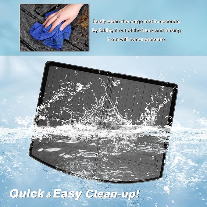 Mixsuper Custom Fit for Cargo Liner Ford Escape 2013-2019/Lincoln MKC 2015-2019 Trunk Mat Liner All Weather TPO Durable 3D Anti-Slip Rear Trunk Floor Mat