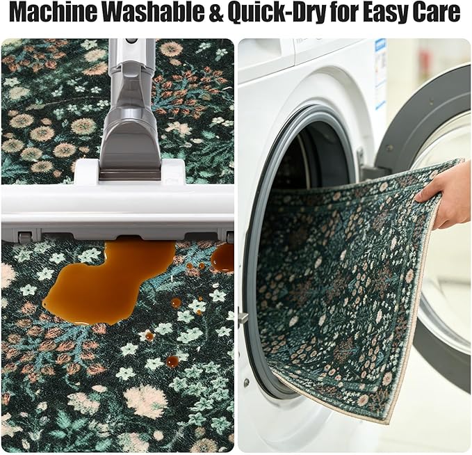 Kitchen Rug Set 3Pcs, Boho Rug Sets Non Slip Washable for Floor Thick Farmhouse Kitchen Decor Runner Rugs for Kitchen, Entryway，Laundry, Hallways 20''x32''+20''x48''+20''x59