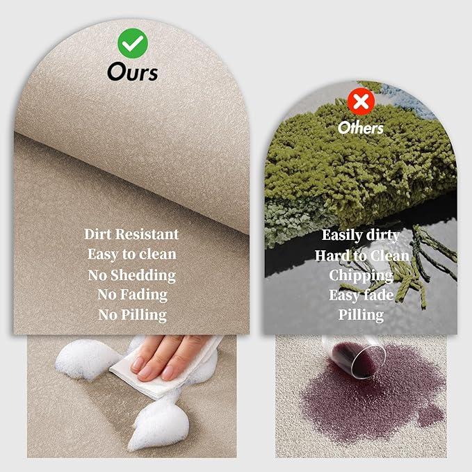 Diatomaceous Earth Bath Mat Super Absorbent Non Slip Fast Drying Shower Rug Stone Bath Mat for Bathroom Thin Bathroom Floor Mats Fit Under Door, Machine Washable, 17" x 27.5", Taupe