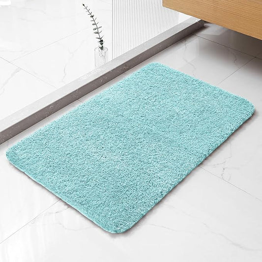 Aqua Haze Bathroom Rugs 20"x32" - Soft Plush Bath Mat, Non Slip Absorbent Microfiber Bathroom Rug, Machine Washable Floor Mat - Perfect for Vanity, Sink or Bathtub Area