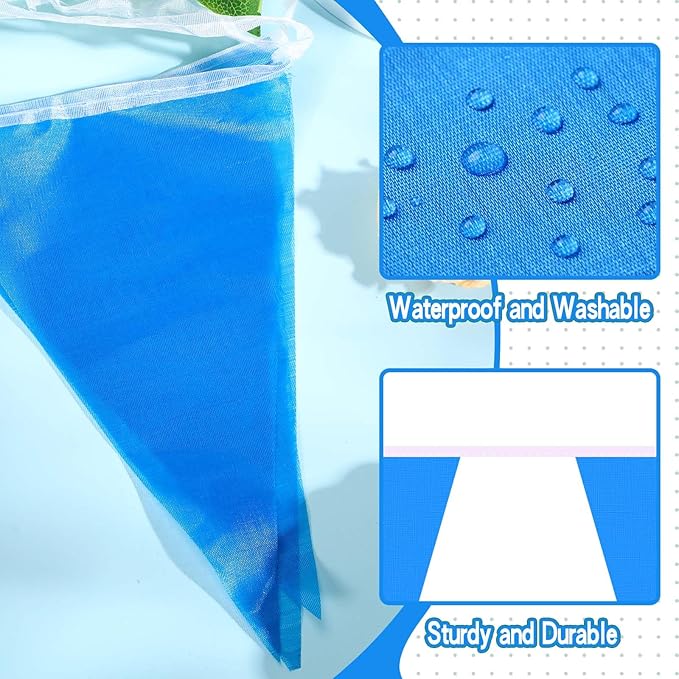 Tatuo 820 ft 500 Pcs Pennant Banner Flag String Hanging Triangle Bunting Flag for Carnival Party Outdoor Events Birthday Classroom Decoration(Blue)