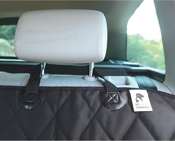 SUV cargo liner for dogs, Dog Car Seat Cover For Back Seat, Nonslip trunk mat, Waterproof Car Seat Protector for Dogs, Durable cargo cover with Bumper Flap, Dog Accessories, Easy to Install & Clean