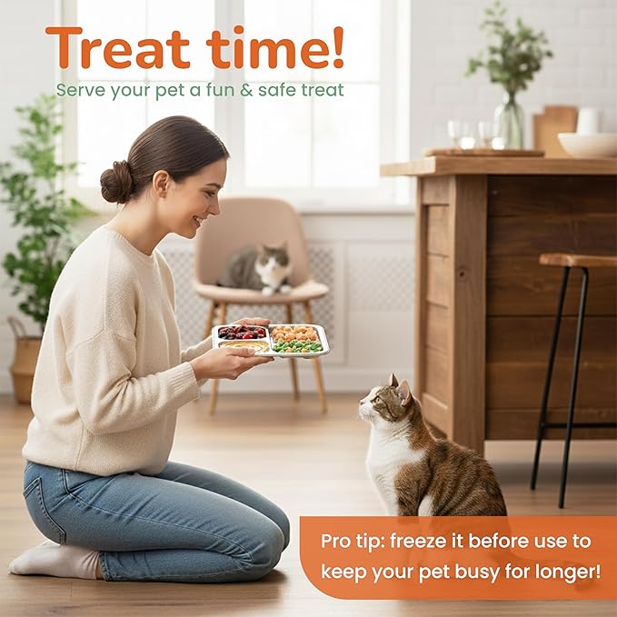 2 Pack - Stainless Steel Lick Mat for Dogs & Cats, Large Non-Slip Slow Feeder Pad with Suction Cups, Chew-Proof Dog Licking Mat for Anxiety Relief, Bathing & Grooming Time