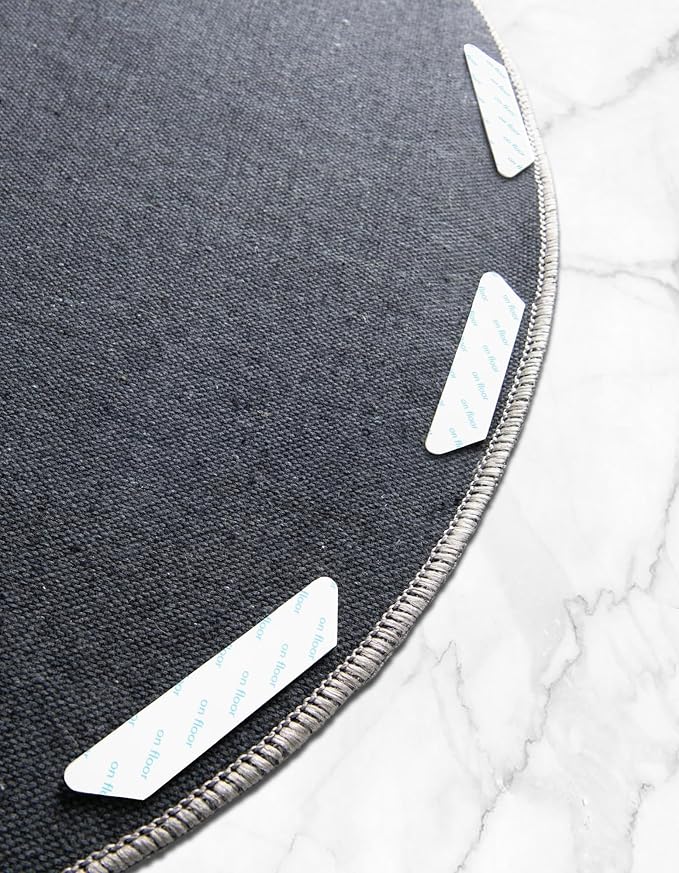 Rugs.com - 12 Pcs Rugs Tape, Non Slip Rug Pad, Reusable Washable Grippers for Rugs, Double Sided Anti Slip Rug Stoppers for Hardwood Floors to Prevent Sliding