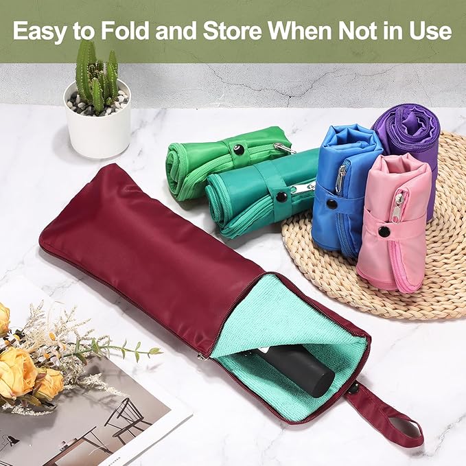 uxcell Wet Umbrellas Bag, 15 x 5 Inch Waterproof Oxford Cloth Reversible Umbrellas Sleeve Cover Portable Waterproof Case for Wet Travel Folding Umbrellas Travel Home Outdoor, Blue