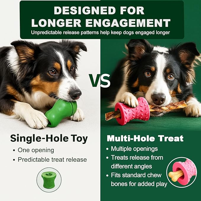 Doudele Dog Puzzle Toys, Treat-Dispensing Puzzle Ball for Small & Medium Dogs – Interactive Rolling Rubber Toy for Training, Mental Stimulation & Slow Feeding