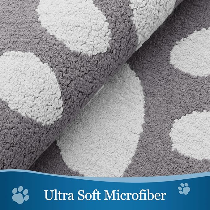 Buganda Dog Door Mat for Muddy Paws, Absorbent Dirt Trapper Washable Indoor Doormats, Non Slip Low-Profile Mud Mat for Dogs, Front Entrance Doormat for Inside Floor (30x20 Inches, Light Grey)