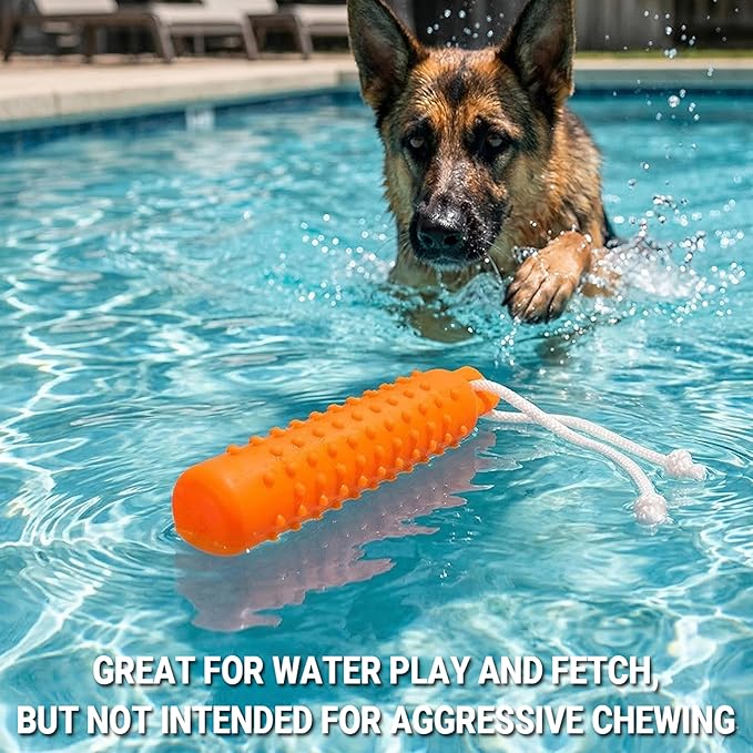 Dog Float Toy - Interactive Training Bumper & Fetching Retrieving Dog Water Toys Dummy Outdoor - Lightweight for Float on the Water Pool Fetch Rope Dog Toys for Small, Medium, Large Dogs