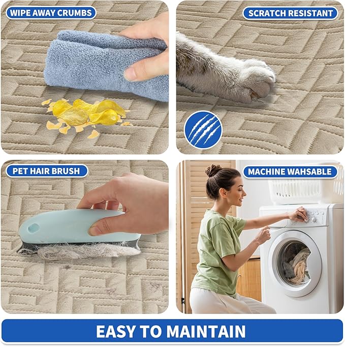 2026 Waterproof Sofa Dog Blanket (30"x70") Comfy Couch Sofa Mat for Pets with Anti-Slip Back, Universal Incontinence Lightweight Liner Pad for Furniture Car Picnic etc Durable Washable, Khaki