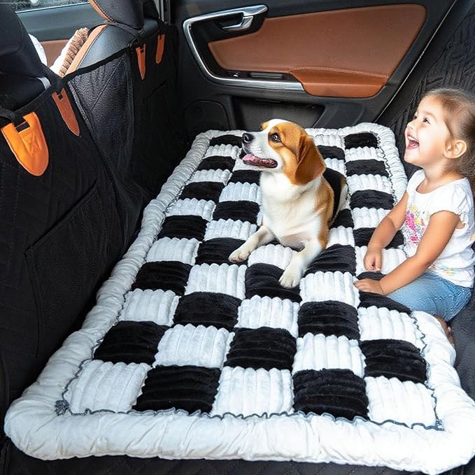 Dog Bed Mat - Crate Pad - Soft Dog Kennel - Multi-Purpose Crate Bed for Dogs & Cats
