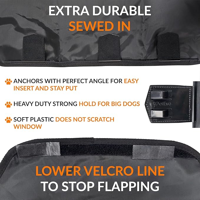 (2026 Version)-2X Extra Durable Premium Interior Car Door Protector from Dog Scratches - Pet Car Window Protector Door Covers - Waterproof Anti-Scratch, Scratch Resistant, Size 27" x 22