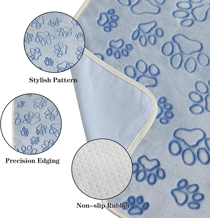 Qeils Reusable Puppy Pads, 2 Pack Washable Pee Pads for Dogs, Non Slip Wee Wee pad, Absorbent and Leakproof Training Mats for Potty, Crate, Playpen, Bed, Sofa, 28"x 42"