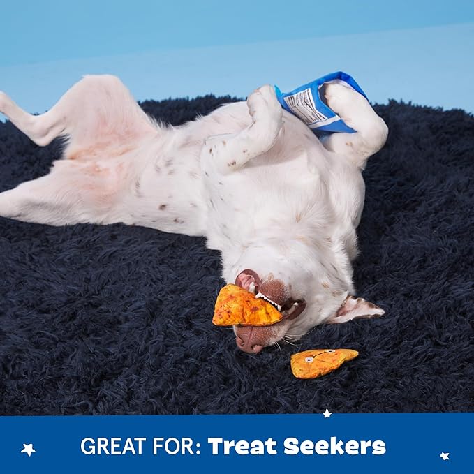 BARK Drool Ranch Chips Holiday Plush Dog Toy | Squeaky Fun for Medium Dogs