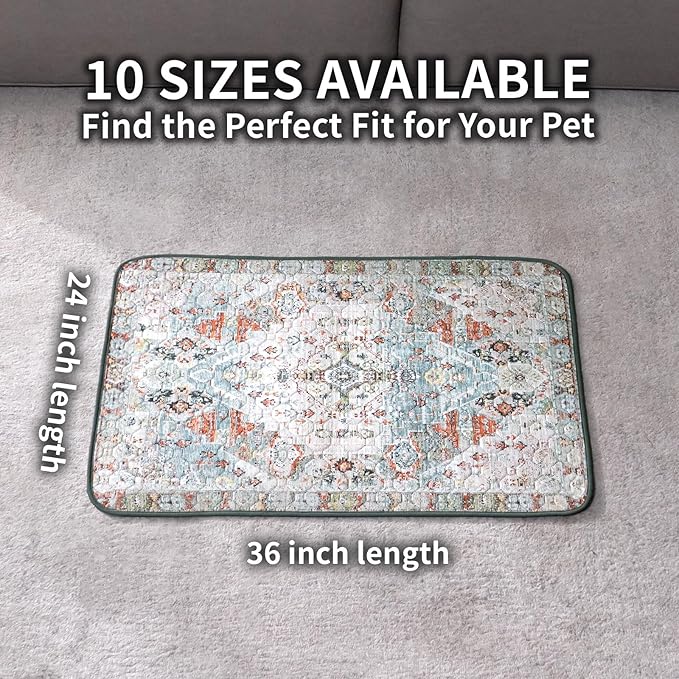 Dog Pee Pads Training Pads Upgrade Triple Thickness All-Purpose Super Absorbent & Leak-Proof, Quick Dry and Leak-Proof and Odor Control (Blue/White/Multi, 24" x36"x2PCS)