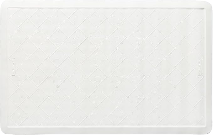 Rubbermaid Commercial Products Safti-Grip Bath Mat,Medium,White,Suction-Backed,Non-Slip for Commercial/Residential Use for Shower Stall/Bathtub/Bathroom,(Pack of 12)