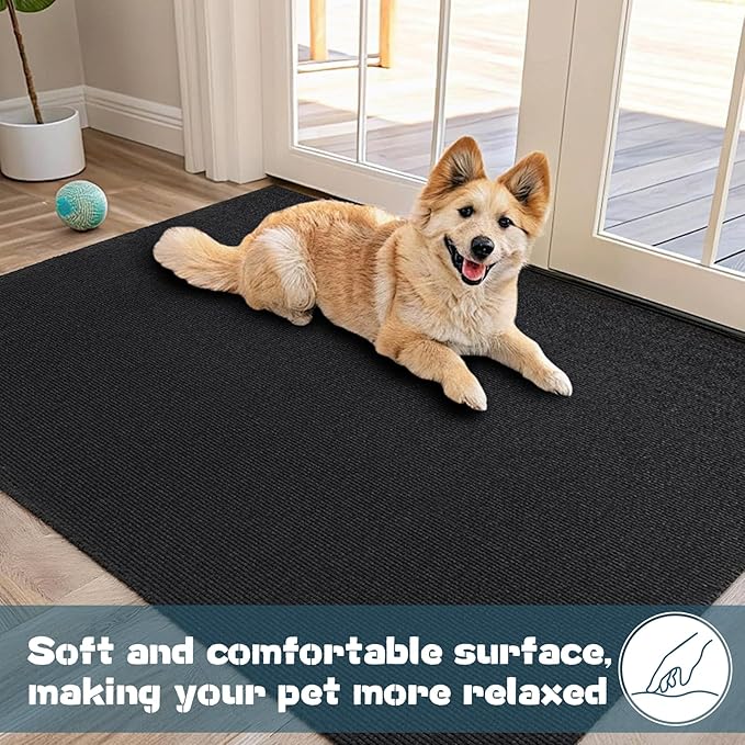 32" X 50" X 0.23'' Mat for Under Dog Crate Waterproof Non-Slip Kennel Mat to Protect Floors Large Absorbs Urine Reusable Dog Playpen Mat
