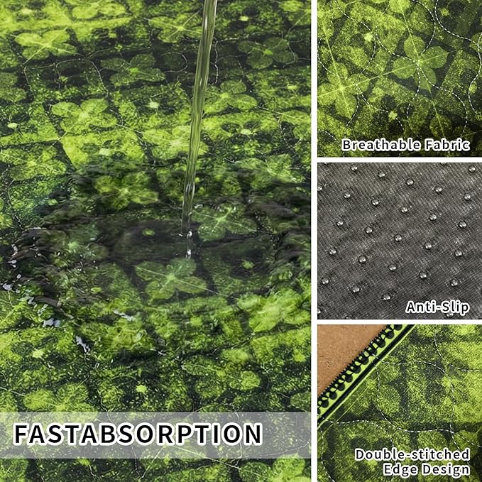Dog Pee Pads Training Pads Upgrade Triple Thickness All-Purpose Super Absorbent & Leak-Proof, Quick Dry and Leak-Proof and Odor Control (Green/Multi, 48" x48"x2PCS)