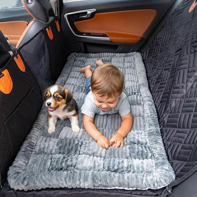 Dog Bed Mat - Crate Pad - Soft Dog Kennel - Multi-Purpose Crate Bed for Dogs & Cats