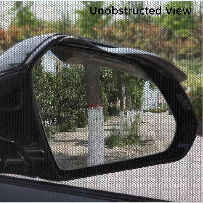 Cars Window Shades–4Pcs Breathable Mesh Sun Shade for Back & Side Windows, UV Protection for Baby, Family & Pets, Privacy Screen, Bug & Mosquito Blocker for SUV & Car, Ideal for Camping (SUV 24"x39")