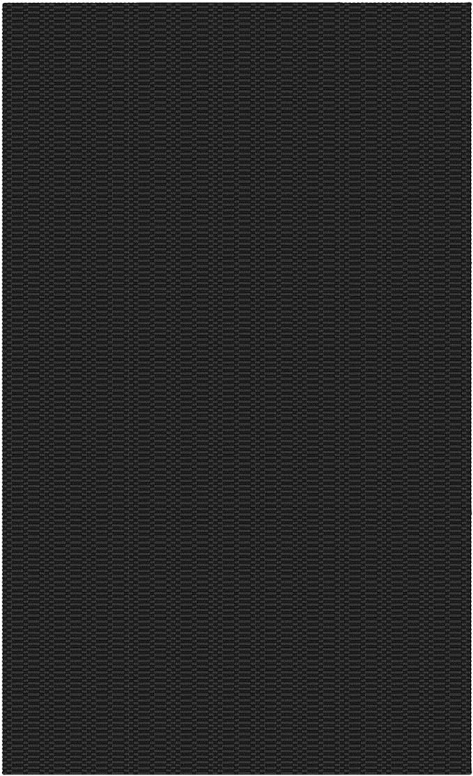 KOZYFLY Washable Area Rug - 6x9 Ft, Braided Cotton, Black/Grey, Ideal for Living Room, Bedroom & Dining Room