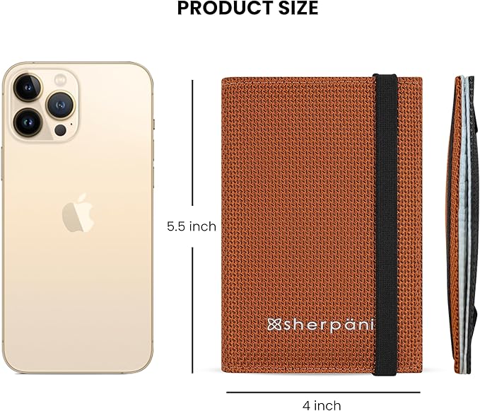Sherpani Vienna, RFID Blocking Passport Holder, Travel Passport Cover Wallet, Travel Documents Organizer Protector for Women, Travel Gift (Morocco)