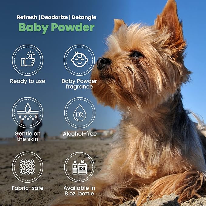 Best Shot Scentament Spa Botanical Body Splash, Baby Powder, 8 oz