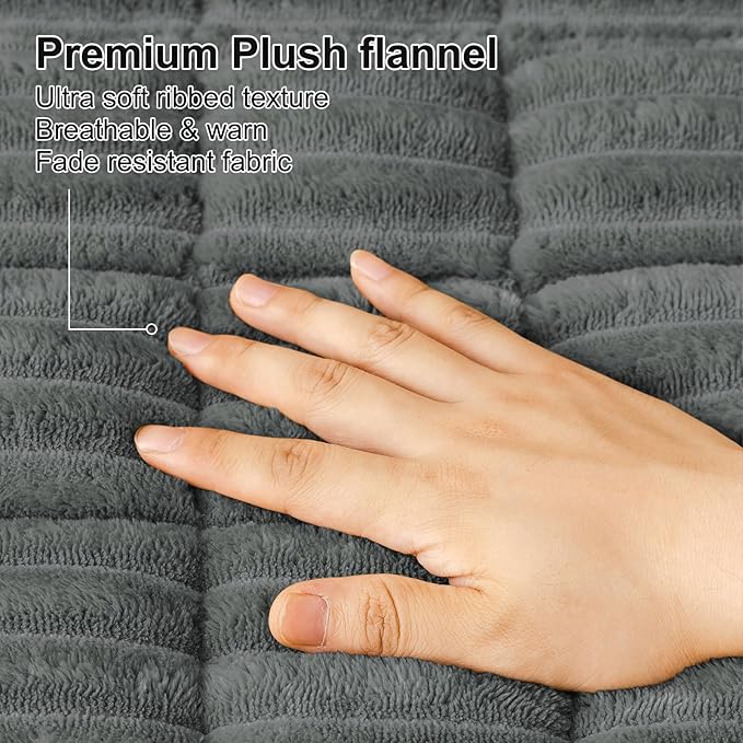 Smiry Couch Cover for Dogs, Non Slip Washable Sofa Protector for Pets, Soft Furniture Cover for Pet, Stylish Sofa Covers, Cozy Protect Against Fur, Dirt & Everyday Messes (Dark Grey, 35.4" x 88")