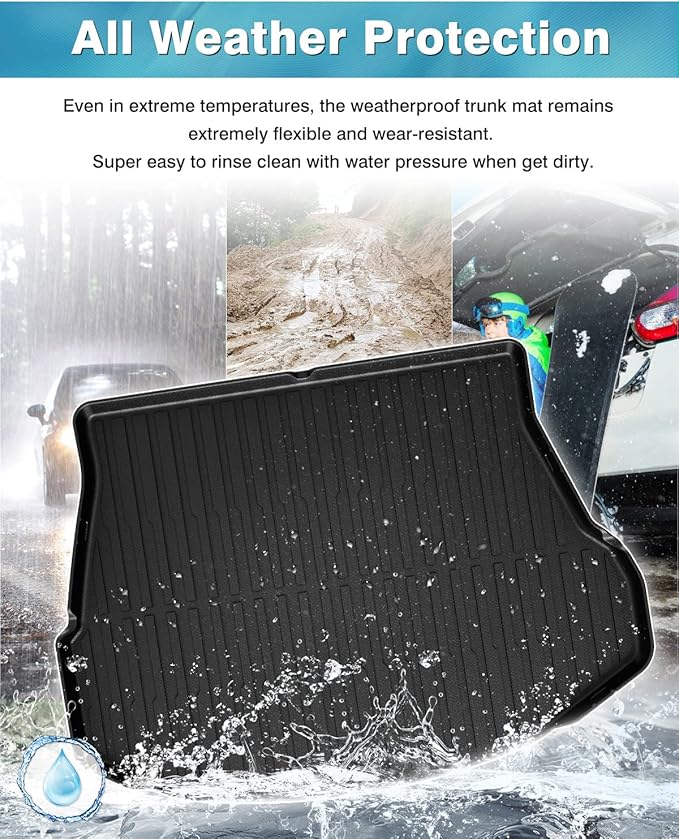 Mixsuper Cargo Liner for Lexus NX/NX Hybrid 2026 2025 2024 2023 2022 All Weather Cargo Mat Rear Trunk Liner Black
