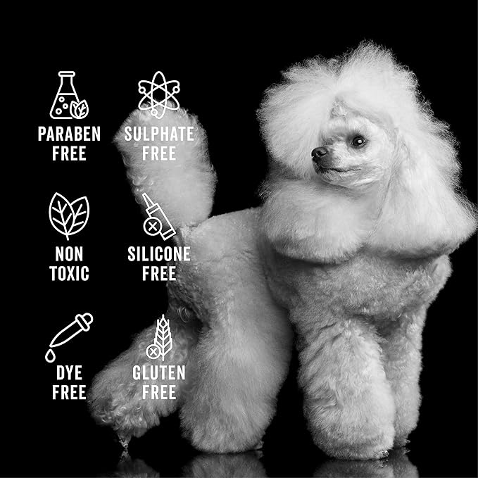 Pride and Groom The Non Shedder | Dog Grooming Shampoo For Doodles and Dogs that Do Not Shed | Tearless All Natural Body Wash with Essential Oils & Coat-Specific Ingredients that Enhance Shine – 128oz