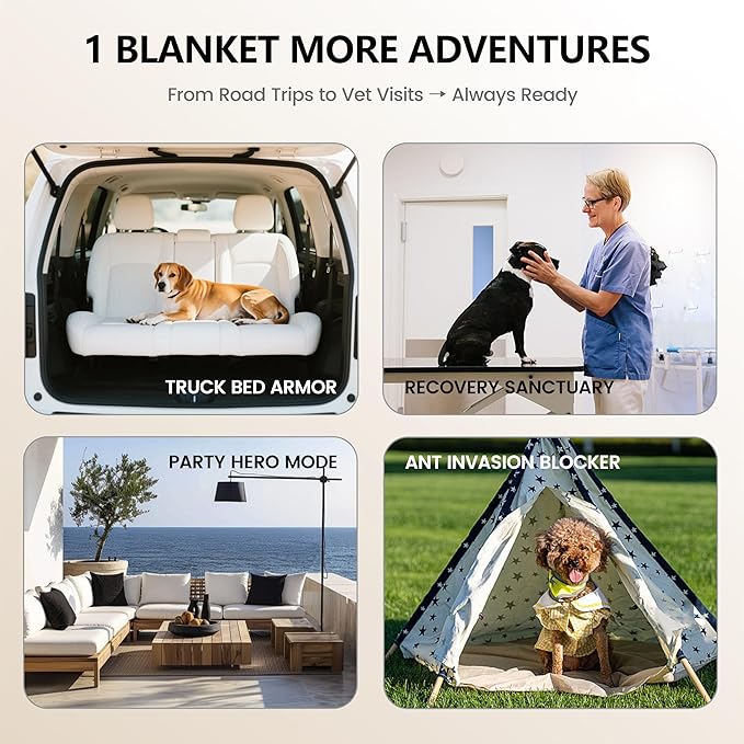 gogobunny 100% Double Sided Waterproof Dog Blanket Soft Pet Bed Cover Reversible Protect Furniture Couch Sofa Car for Puppy Cat (Dark Charcoal/Light Charcoal, 30x70 Inch (Pack of 1))