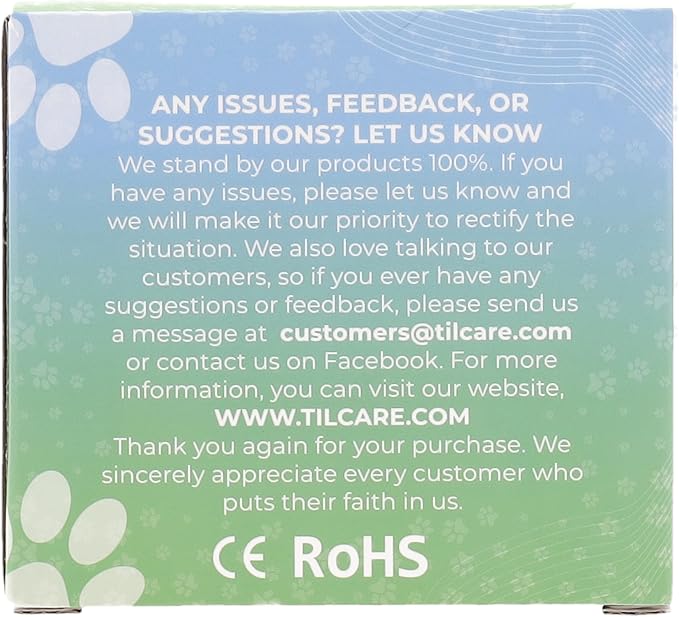 Tilcare Handheld Pet Massager for Dogs and Cats Electric Cat and Dog Massage Tool - Head and Back Scratcher for Relieving Tension, Tight Muscles and Stiffness with Four Rotating Massage Heads