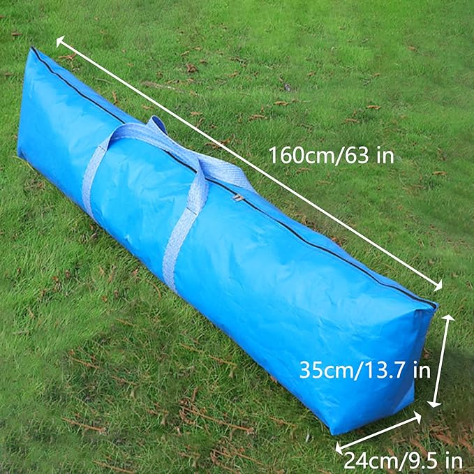 Heavy Duty Beach Umbrella Tents Storage Bag - Waterproof, Scratch-Resistant, Multi-Scene Blue Multi-Functional Outdoor Tent Bag (Large Blue Umbrella Bag)