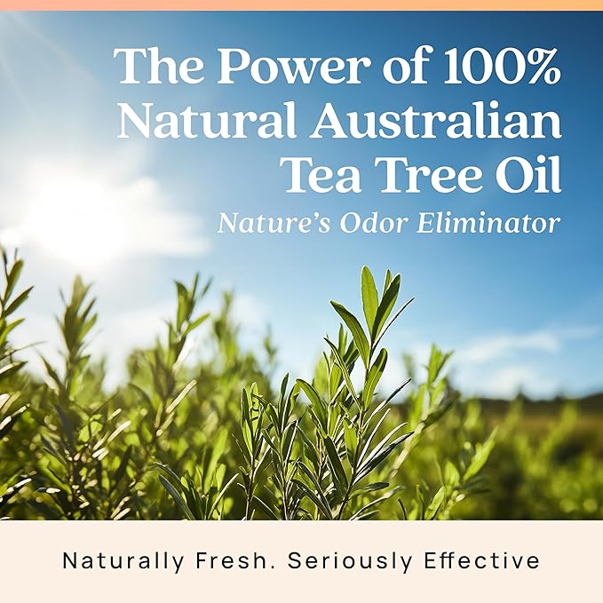 Azuna All-Natural Odor Remover Gel Refill Pouch | Air Purifier with Tea Tree Oil | Plant-Based & Long Lasting | For Pet Odors, Smoke & Strong Odors | Simply Citrus | 24 oz.