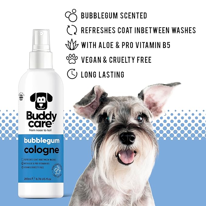 Dog Cologne - Bubblegum - 200ml - Sweet and Playful Scented Dog Cologne - Refreshes Between Dog Washes