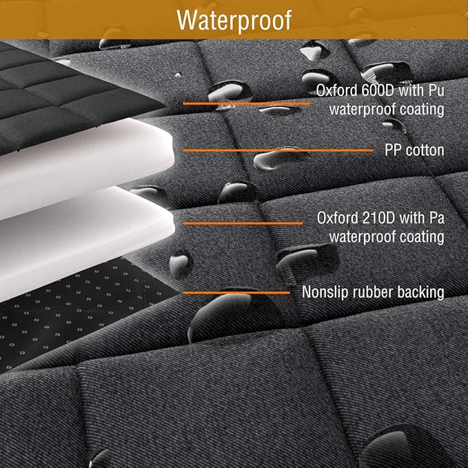 Active Pets Pink Standard Dog Car Hammock Back Seat Cover, Waterproof Backseat Cover Protector for Truck Bench Rear of Sedans or SUVs, Essential Pet Supplies Vacuum or Wipe Clean, Machine Washable