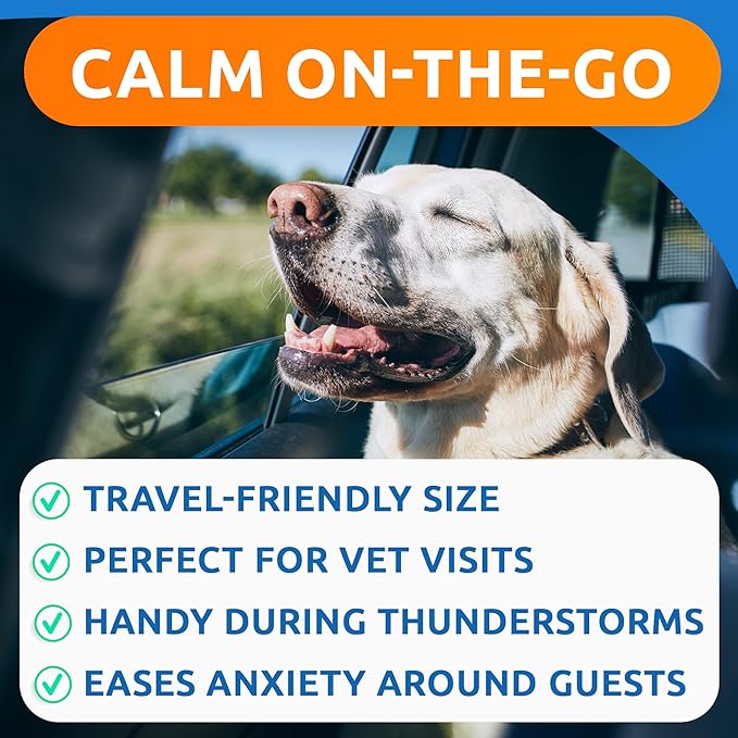 BARK&SPARK Advanced Calming Hemp Treats for Dogs - Hemp Oil + Melatonin - Anxiety Relief - Separation Aid - Stress Relief During Fireworks, Storms - Aggressive Behavior, Barking - 60Chews