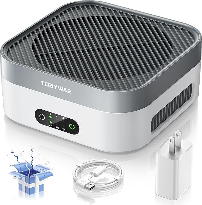 Air Purifier for Home – True HEPA Filter for Pets, Smoke & Allergies | 600 Sq Ft Coverage | Ultra-Quiet & Portable for Bedroom/Travel
