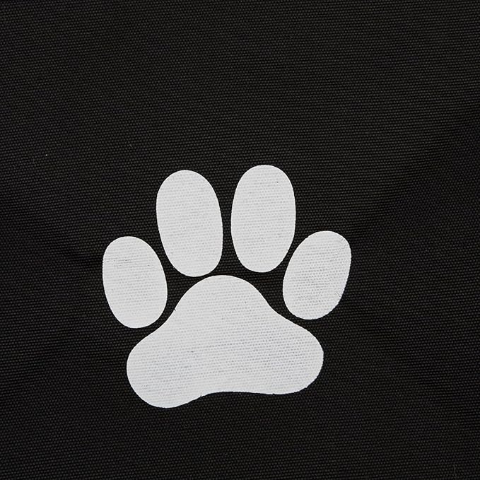 Bone Dry Pet Storage Collection Collapsible Bin, Black, Small Round