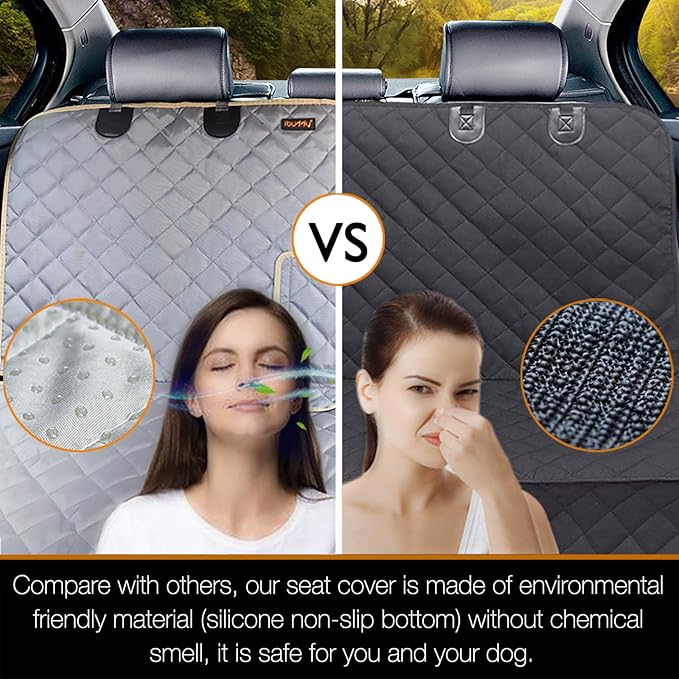 iBuddy Truck Seat Cover for Dogs Waterproof Truck Back Seat Protector for Kids Without Smell Heavy Duty and Nonslip Pet Bench Seat Cover for Trucks Ford F150/F250/Chevrolet Silverado/GMC/Ram 1500/2500