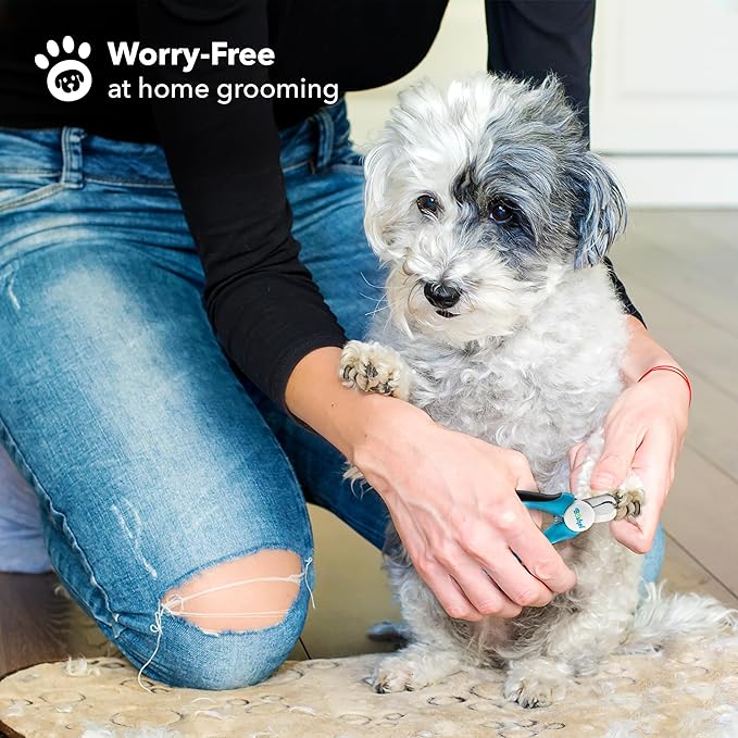 Boshel Small Dog Nail Clipper - Dog Nail Trimmer with Safety Guard, Dog Nail Clippers for Small Dogs & Cat, Razor-Sharp Dog Nail Trimmers, Puppy Toenail Cutter, Pet Nail Clippers for Dogs + Nail File