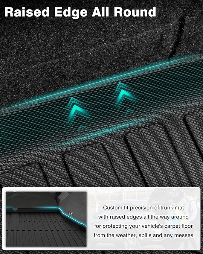 Mixsuper Cargo Liner for Lexus NX/NX Hybrid 2026 2025 2024 2023 2022 All Weather Cargo Mat Rear Trunk Liner Black