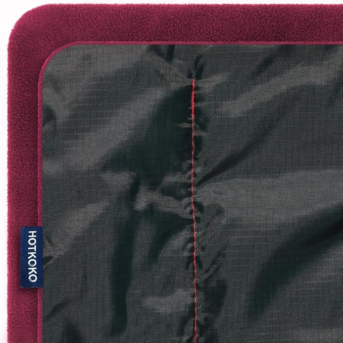 Hooded Stadium Blanket, Waterproof Fleece Wearable Camping Blanket