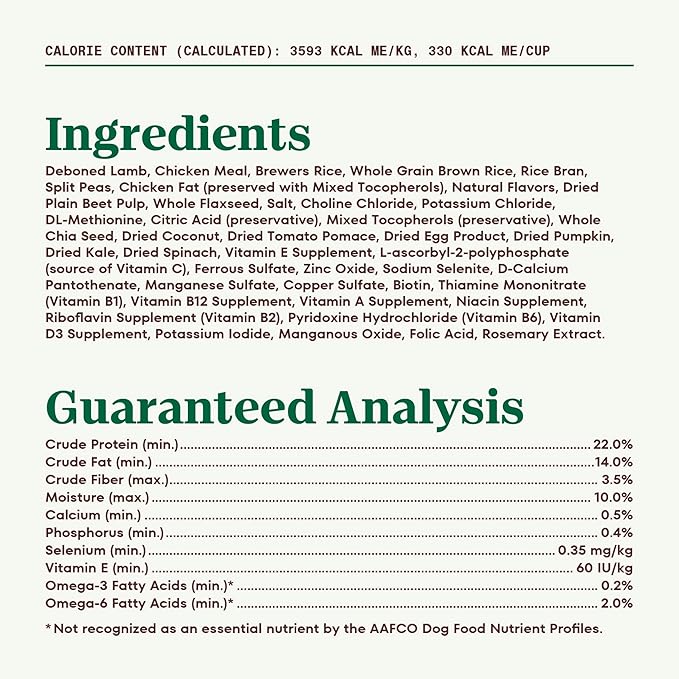 Nutro Natural Choice Small Bites Adult Dry Dog Food, Lamb and Brown Rice Recipe, 5 lbs.