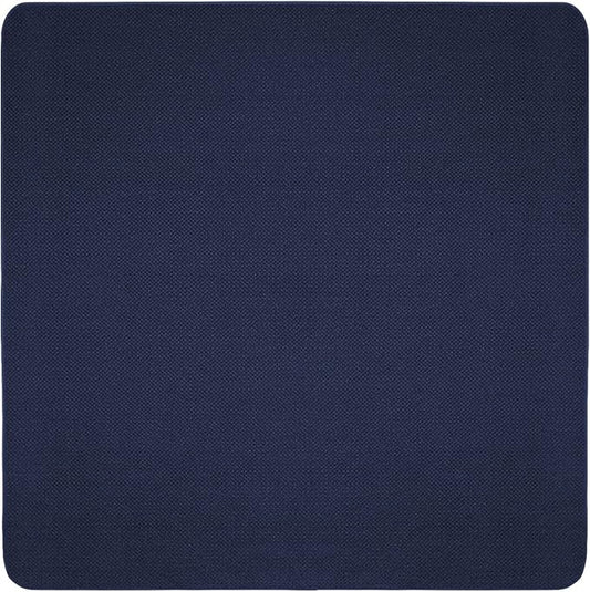 House, Home and More Skid-Resistant Carpet Indoor Area Rug Floor Mat - Navy Blue - 5 Ft X 5 Ft - Non Slip Rubber Backing, Stain Resistant, Dog Friendly, Living Room Bedroom Kitchen Entryway