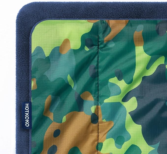 Hooded Stadium Blanket, Waterproof Fleece Wearable Camping Blanket