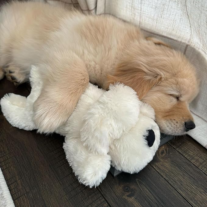 Original Snuggle Puppy Toys for Small Breeds - Heartbeat Puppy for Dogs - Pet Anxiety Relief and Calming Aid - Comfort Dog Toys for Behavioral Training. Heat Pack not Included