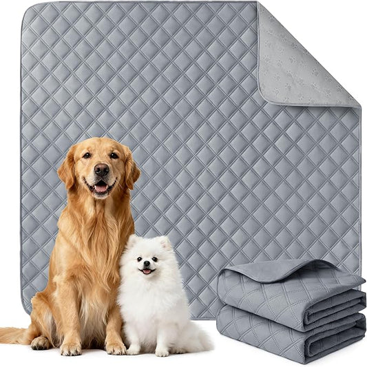 Eterish Reusable Washable Pee Pads for Dogs Small/Large/Extra Large 18'' x 24'' 2 Pack, Absorbent Pet Puppy Dog Training Pads Non-Slip, Waterproof Whelping Potty Pads for Dogs Leak-Proof
