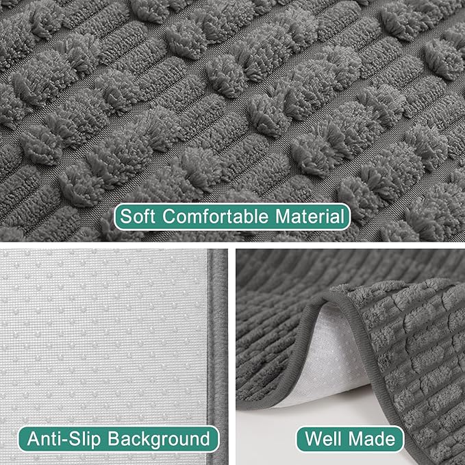 Foxdecor Couch Arm Covers Sofa Arm Cover, Arm Chair Covers Set of 2, Non-Slip Chair Arm Covers, Arm Rest Cover for Sofa, Armchair Slipcovers Couch Protector (Dark Grey 18x28 inch)